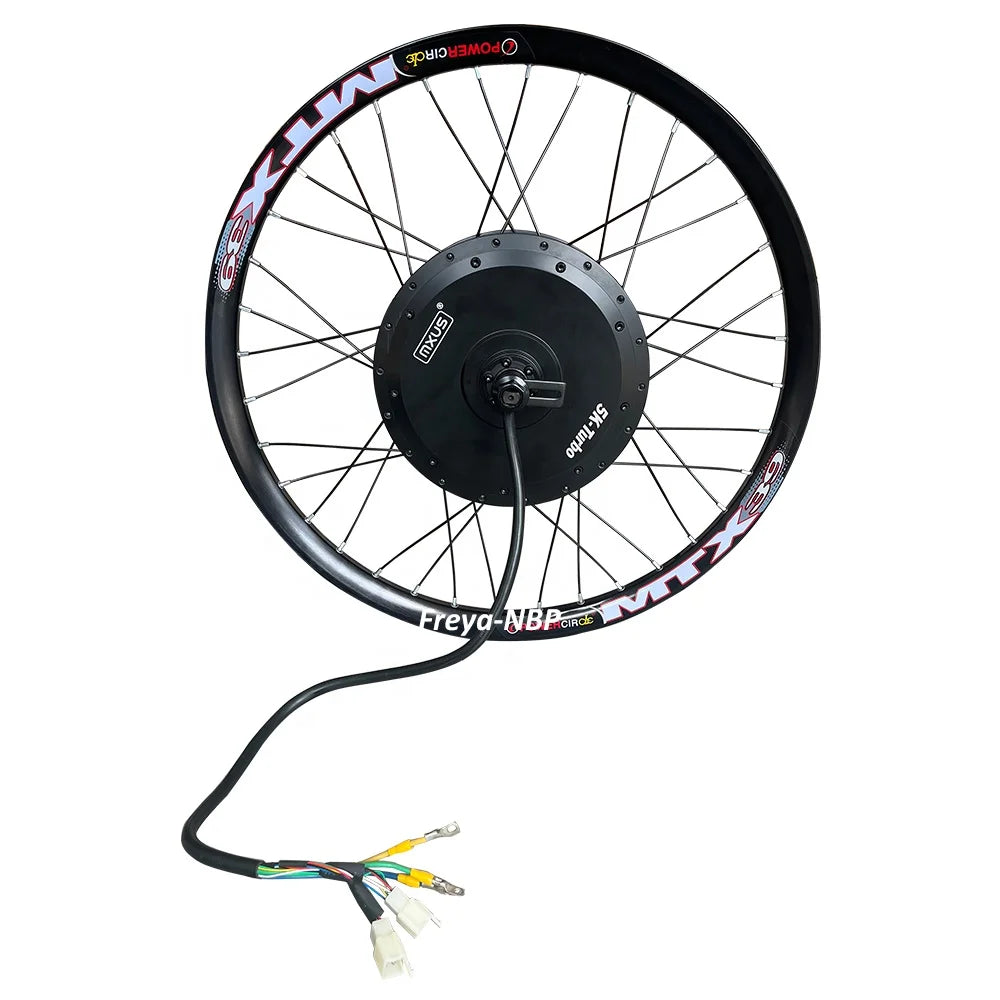 26/27.5/29inch MTX Wheel MXUS 72V 5000W 5k-turbo 3T 150mm Double Hall Sensor Motor Wheel for Electric Bicycle Bike/motorcycle MegaBDM