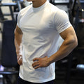 Wholesale Polyester Spandex T-shirts Custom Logo Gym Workout Training Fitness Sports Compression Tee Shirts for Men