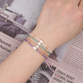 Jingcan Crystal Girl's Customized Handmade Adjustable Beaded Pearl Bracelet Seed Beads Miyuki Beaded Bracelet