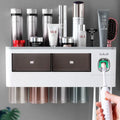 New 202ulti Functional Suction Cup Plastic  Holder Wall Mounted Set
