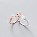 Classic Elegant Design 925 Sterling Silver Floriated Finger Ring S925 Jewelry for Women J7527