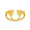 Fashion Trends Ins Cold Style Light Luxury Retro Heart Ring Titanium Steel Plated 18K Real Gold Trendy Fashion Hand Jewelry Ring
