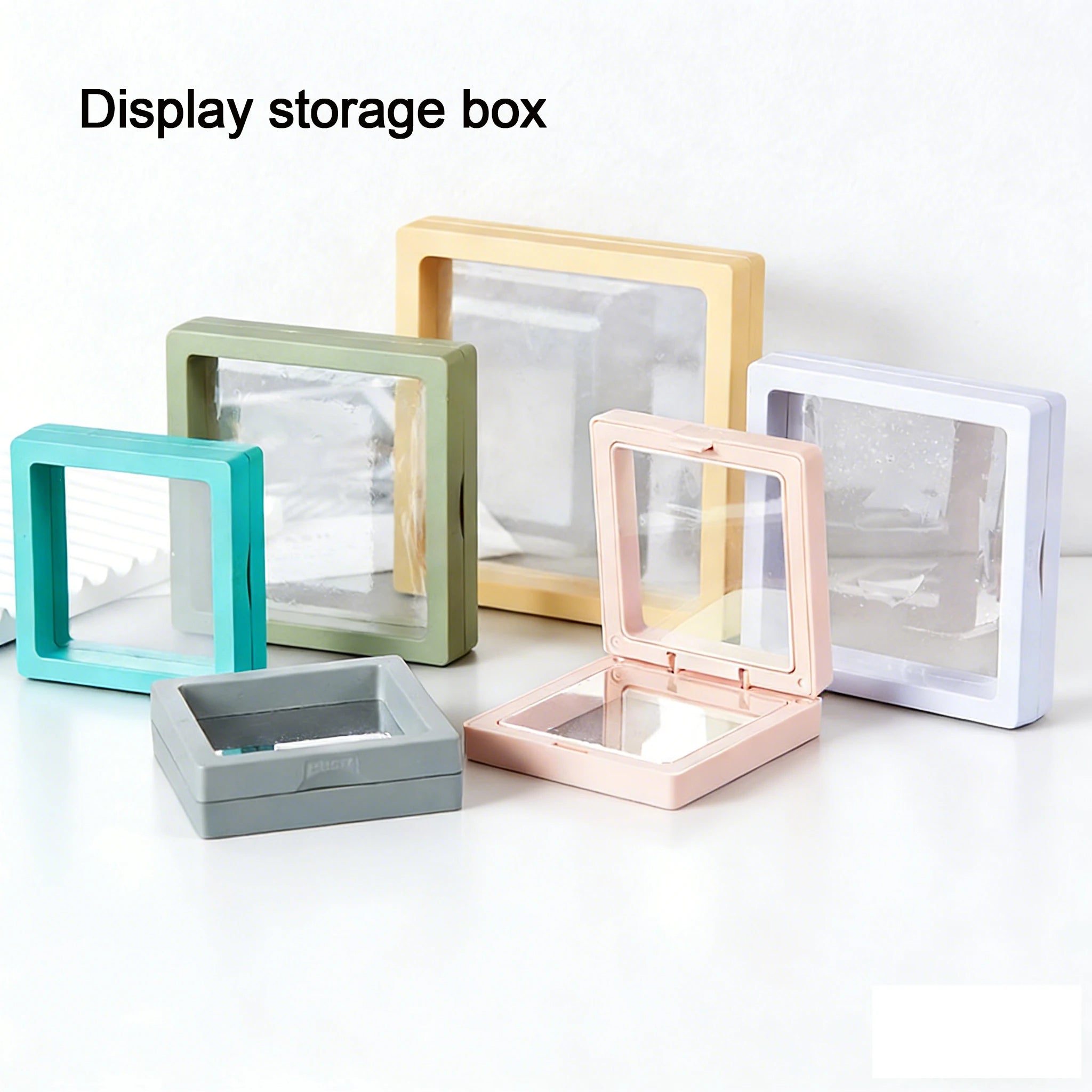 11*11*2 CM Earring Jewelry Anti-oxidation PE Film Suspension Box Wear Nail Jewelry Bracelet Bracelet Storage Box 3D Jewelry Box
