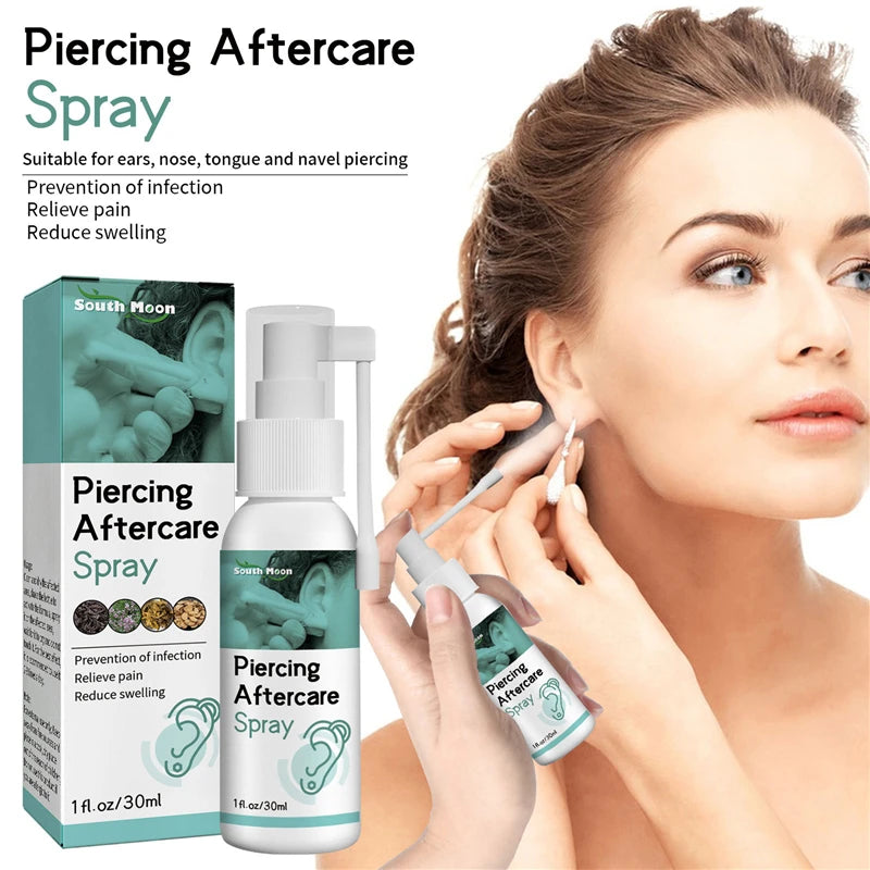 OEM South Moon 30ml pain swelling relieving spray nose tongue ears infection preventing liquid piercing after care spray