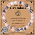 Anxiety Beaded Bracelets Jewelry Healing Stone Crystal Bracelet Women Relief Yoga Beads Chakra Bracelets Gifts Wholesale