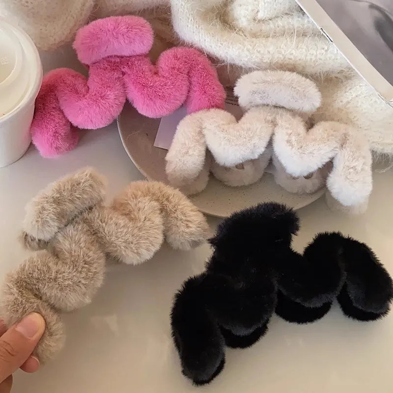 Wholesale Korean Hair Claw Clip Solid Color Wave Large Size 13CM Hair Claws for Women Thick Hair Women Accessories