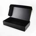 Durable Foldable Shoe Corrugated Packaging Black Shipping Mailer Custom Apparel Clothes Box