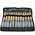 Wholesale Hanging Bag 12pcs Professional Furniture Hand Woodworking Turning Tools Wood Sharp Carving Chisel Set