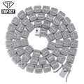 10mm Chains Men Tennis Necklace Gold Silver Color Iced Out Cubic Zirconia Bling Hiphop Mens Jewellery Necklace Chain