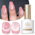 BORN PRETTY Nail Supplies Shimmer Pink Cateye Magnetic Gel Polish Color Non Toxic Cruelty-free Crystal Cat Eye Gel Nails