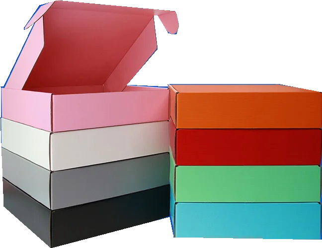 Custom Logo Corrugated Mailer Box Pink Packaging Box Package for Clothes