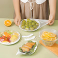 Disposable Transparent Plastic Wrap Food Lids Fresh Keeping Cover for Fruit Bowls & Cup Storage Disposable Dinnerware Tableware