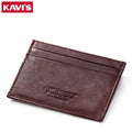 Wholesale Custom Men's Cards Wallet Slim Minimalist Anti-Theft Genuine Leather Credit Card Holder Purse Cards Storage Clutch