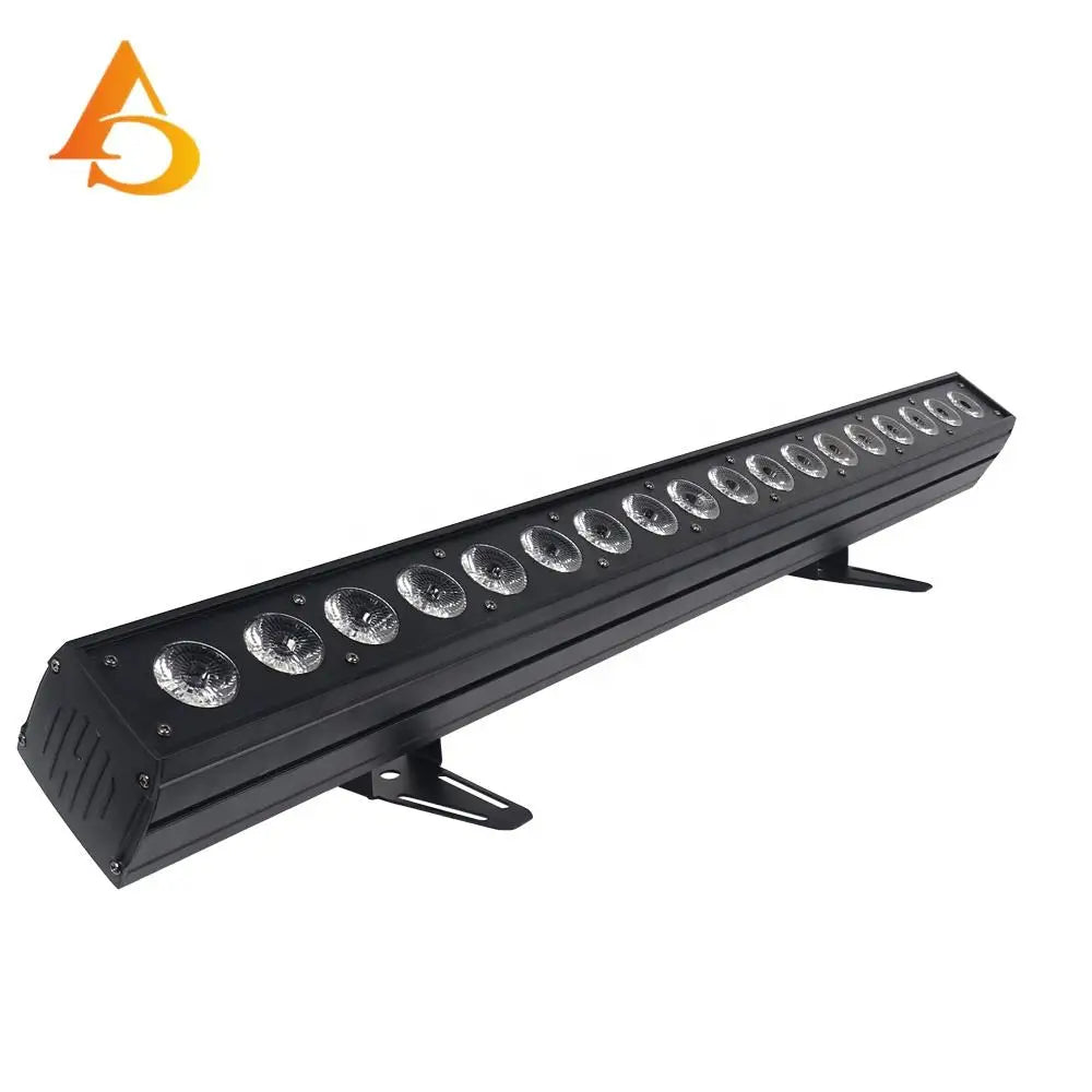 AICPOSE 18x18w Pixel LED Wall Washer Light RGBWA UV 6in1led Linear Wall Washer Lights for Stage Wedding Events