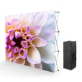Portable Fabric Tension Pop up Backdrop Display Foldable Advertising Wall Banner Display Stand for Trade Show Exhibition