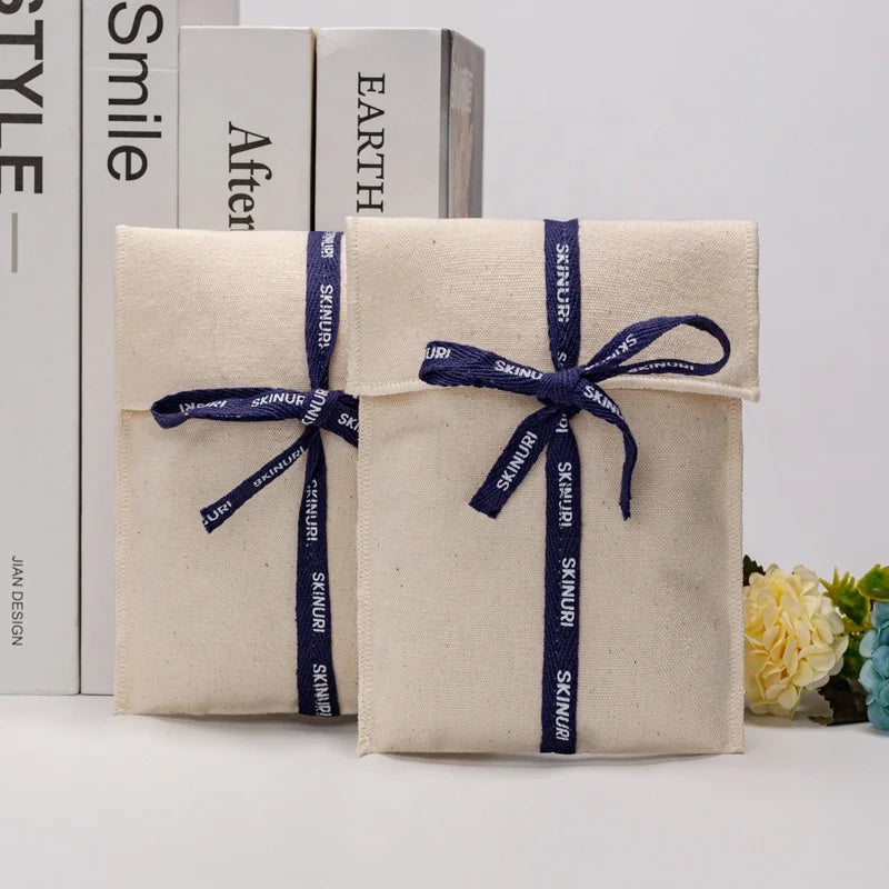 Wholesale Envelope Gift Bags Custom Cotton Makeup Bag Custom Logo Size Color Pouch Small Pouch for Perfume