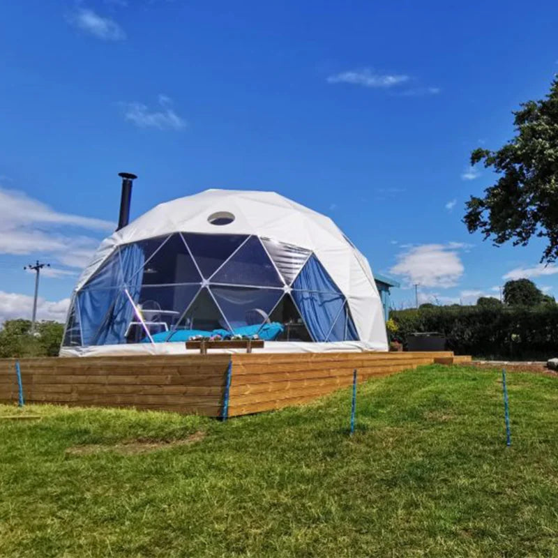 6M Luxury Outdoor Transparent Plastic Clear Dome Garden Igloo Tent