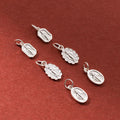 Unique 925 Sterling Silver Geometric Cartoon Goddesses Carving Pattern Pendant for Diy Necklace Bracelet Jewelry