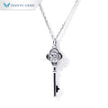 Tianyu Gems Fine Jewelry Choker Moissanite Key Pendant 925 Silver Plated 18k Men Thick Gold Choker Chain Necklaces for Women