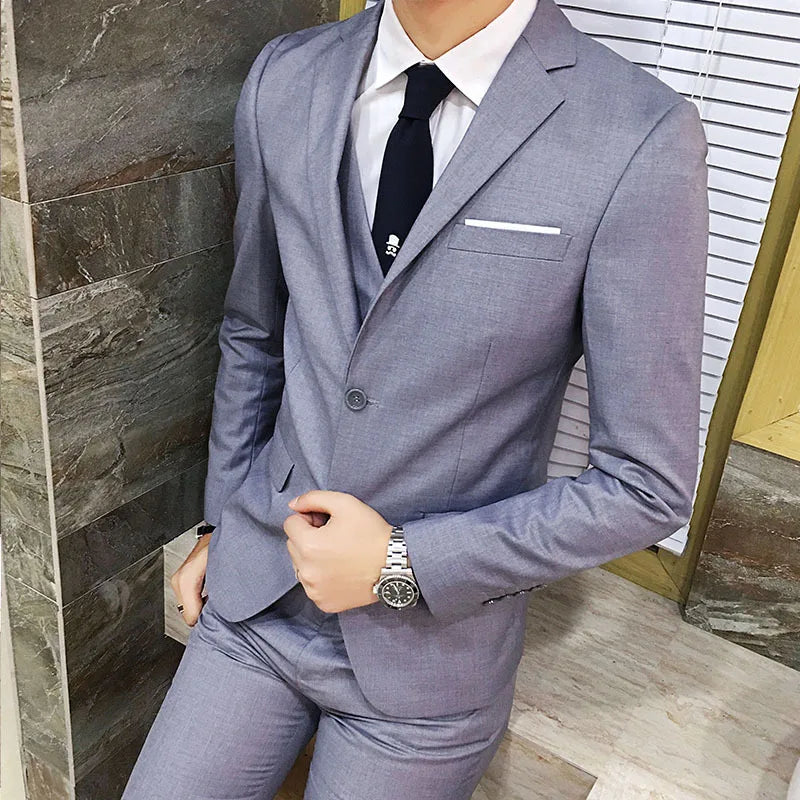 Groom S0262A Three-piece Business Professional Formal Wear Male Suit Wedding Men's Suit Business Suits