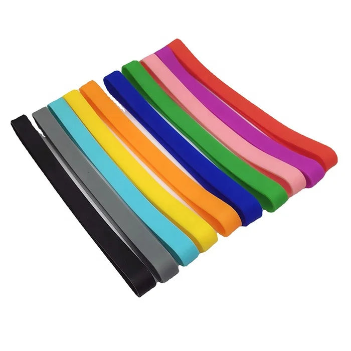 8 Inch Heavy Duty Silicone Rubber Bands Book Strap Assorted Color Elastic Rubber Wrapping Bands Custom logo
