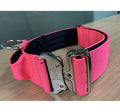 Duty Dog Collar with Soft Padded Handle Nylon Material Personalized Design Solid Pattern Ribbons Decoration
