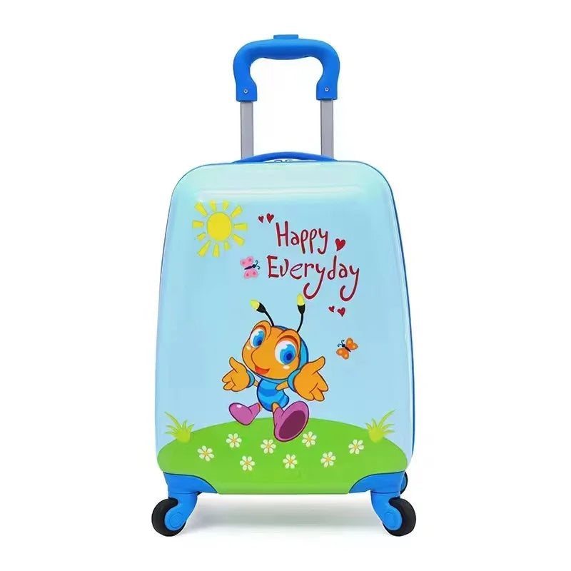 Marksman Cheap Abs+PC Children Luggage Bag Trolley Cartoon Character Kid Luggage Bags Set
