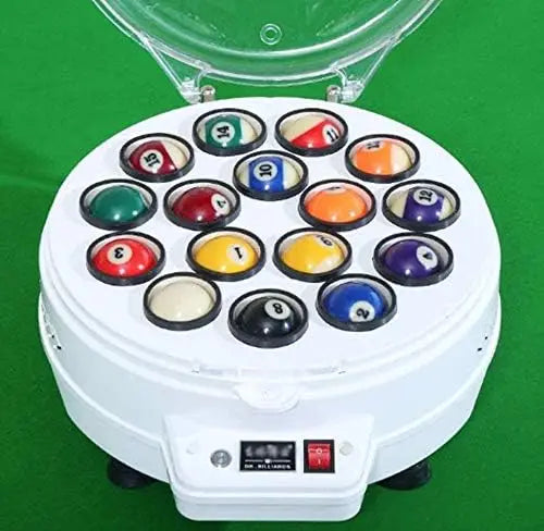 Professional Billiard Ball Cleaning Machine - 16 Balls - Available in White and Black Colors