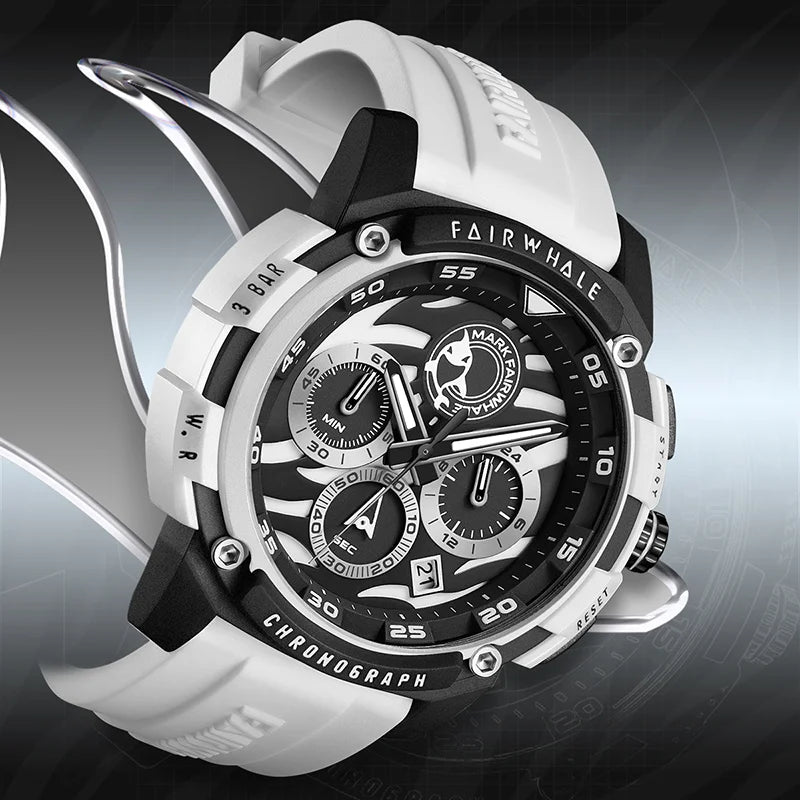 Mark Fairwhale Factory Supply New Student Wrist Quartz Chronograph Watch Sport Luminous Waterproof Date Young Mans Wrist Watches
