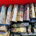 Wholesale Natural Dragon Blood Stone Point Wand Crystal Tower for Decoration