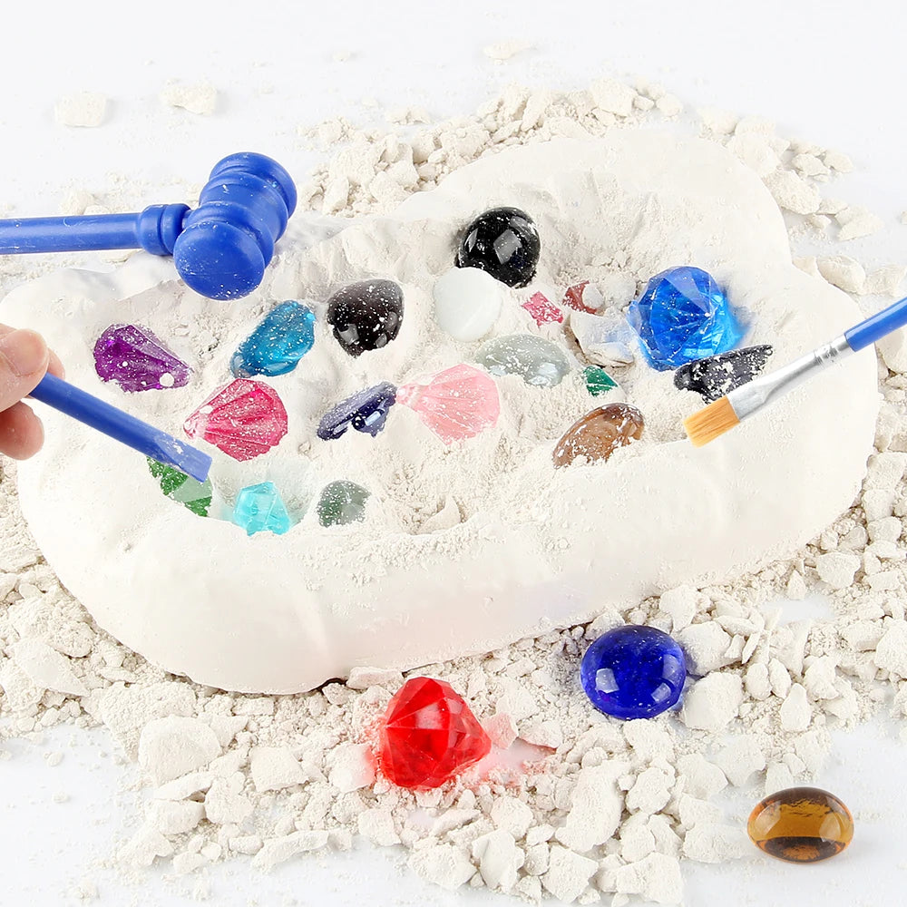 Gemstone Excavation Toys Gemstone Dig Kit Excavation Kit Science Educational Toys DIY Archaeology Dig Crystal Mining Toy