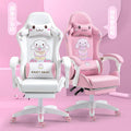 Computer Chairs Home Office pink Gaming Chair Ergonomic Silla Gamer Game with Lights and Speakers Rgb Footrest and Massage
