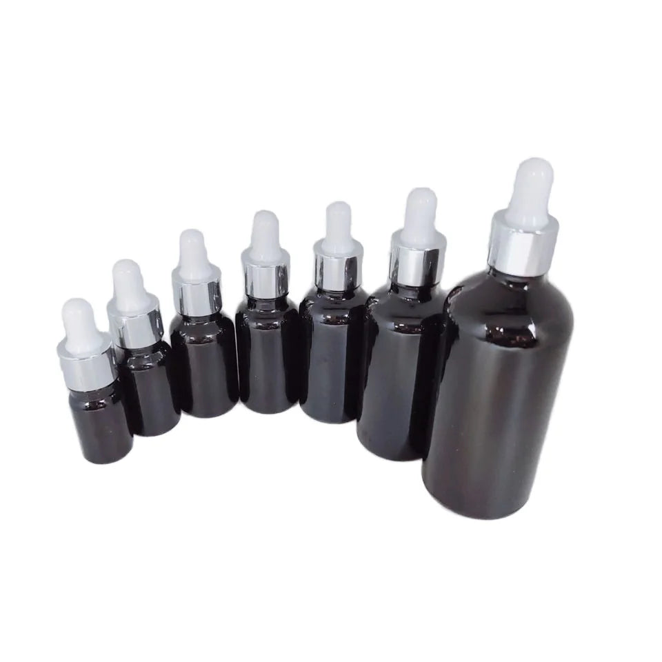 Stock 5ml 10ml 15ml 20ml 30ml 50ml 100ml Original Amber/Clear Glass Bottle Dropper Recyclable Cosmetic Packaging for Essential