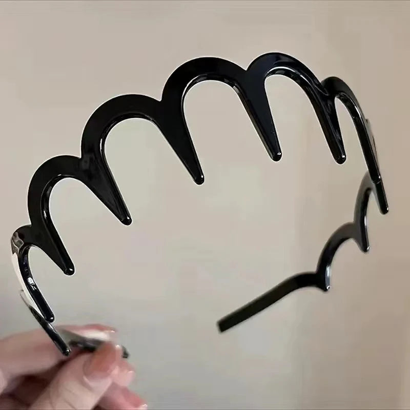 MIO New Arrival Korean Style Teeth Plastic Headband for Women Girls Simple Wash Face Headbands Daily Life