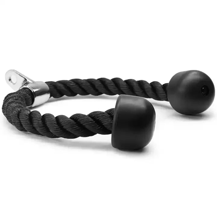 Gym Cable Machine Attachments 27inch & 36inch Heavy Duty Nylon Bicep Tricep Pull Down Rope