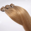 Flat Tip Human Hair Extensions Keratin Premium Grey Nano Bond Russian