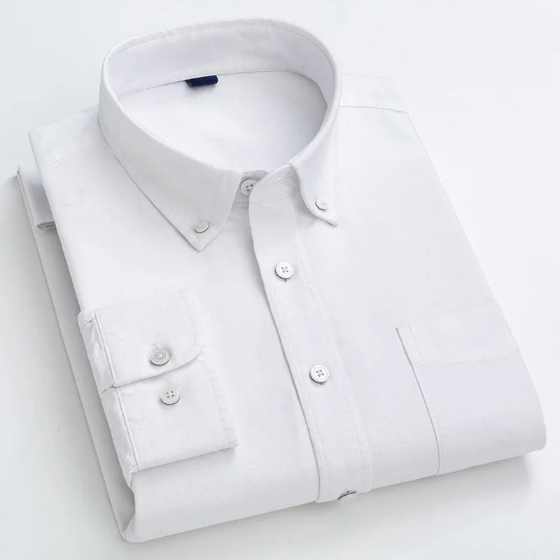 2026 New Ceremonial Robe or Dress Men's Cotton Oxford Shirt Support Wholesale&Custom