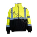 Construction Work Reflector Clothing for Men's Safety High Visibility Reflective Safety Jacket With Reflective Tape