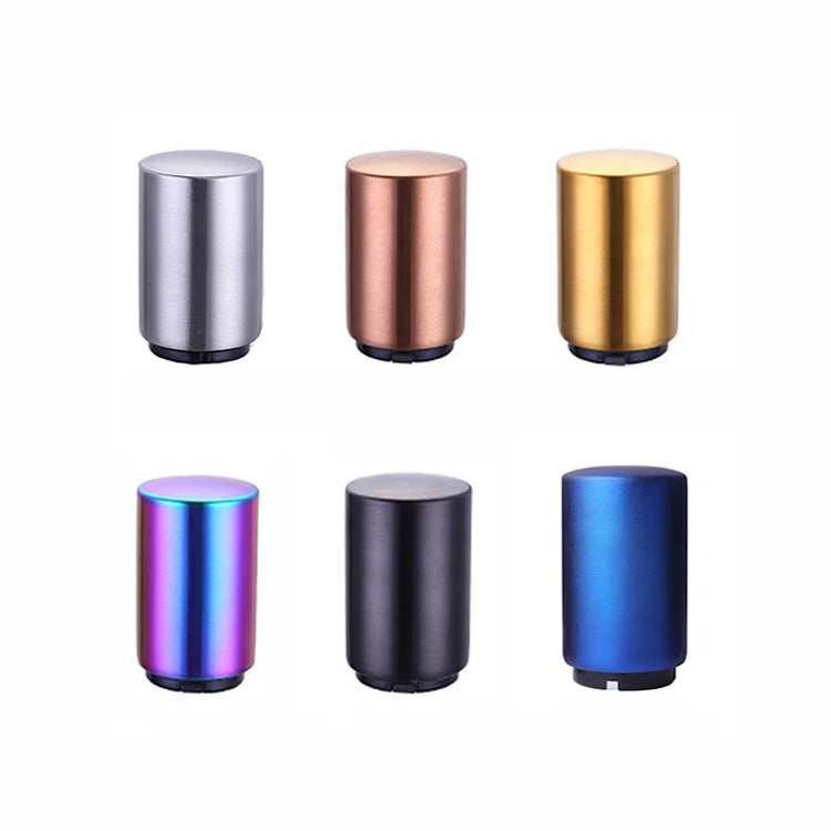 Round Push Down Stainless Steel Beer Automatic Magnetic Bottle Opener With Custom Logo
