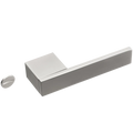 High Standard Interior Door Lock Set Silvery Privacy Access Knob Minimalist Design Passage Window Handle Wooden Zinc Material