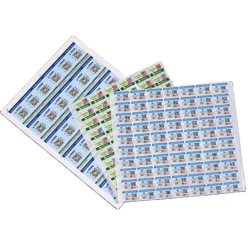 Manufacturer Customized Logo Color Qr Code Serial Number Unique Code Sticker 3d Holographic Stamping Safety Label