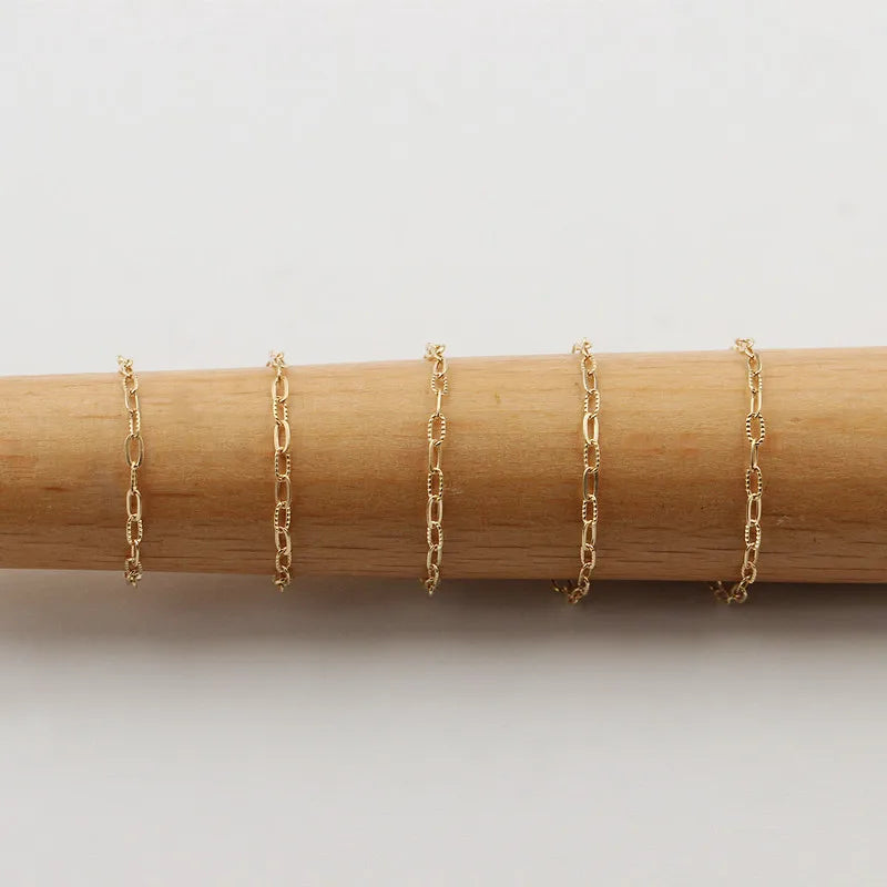 GR050 14K Gold Filled Jewelry Chain Ring Minimalistic Stacking Ring