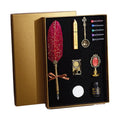 Quality Fountain Pens Set Many Colours Gift Set Promotional Items Metal  Feather Pen Custom Logo With Feather