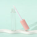 High Quality Empty Pink Screw Cap Round Brush Lip Gloss Tubes Custom Lip Packaging Lip Care Packaging