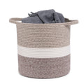 QJMAX Large Woven Eco-friendly Durable Foldable Laundry Basket for Kids Reusable Certified for Clothing Toy Storage Living Room