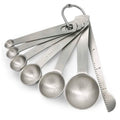 7 Pieces Stainless Steel Metal Measuring Spoons Set with Leveler for Kitchen Cooking and Baking