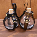 Factory Custom Genuine Leather Steampunk Vial Holder Magic Potion Bottle Accessories Protective Cover