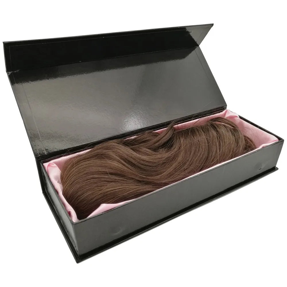 Wholesale Custom Logo Luxury Wig Box Cardboard Human Hair Packaging Boxes Hair Extension Packaging