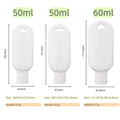 Wholesale 50ml Transparent Plastic Pet Color Lotion Bottles with Screw Cap Press Seal Squeeze Bottles