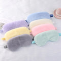 Wholesale Plush Faux Fur Sleep Mask Fluffy Soft Eye Cover for Travel or Home Essential for Sleeping Travel Promotion